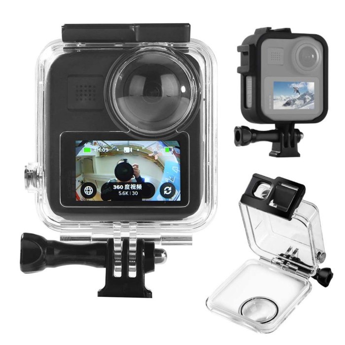 Jual TELESIN WATERPROOF HOUSING CASE FOR GOPRO MAX CAMERA UNDERWATER