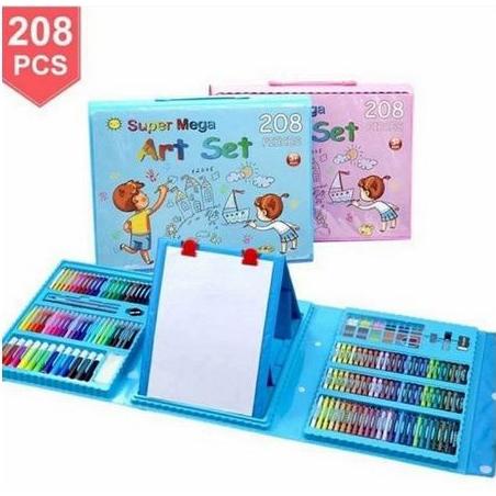 

208 PCS WATERCOLOR MENGGAMBAR SENI MARKER SIKAT PENA SET ANAK LUKISAN SENI SET ALAT ANAK-ANAK UNTUK GIFT SET ALAT TULIS KANTOR TERLARISS...,,,,,