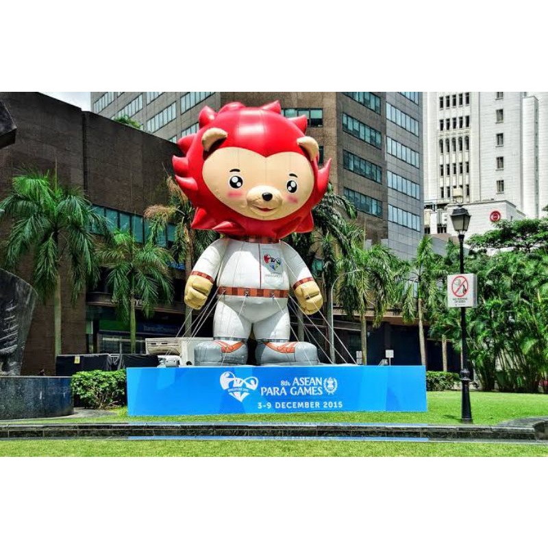 Boneka Maskot 8 th Asean Para Games Singapore 2015 Size 30 cm