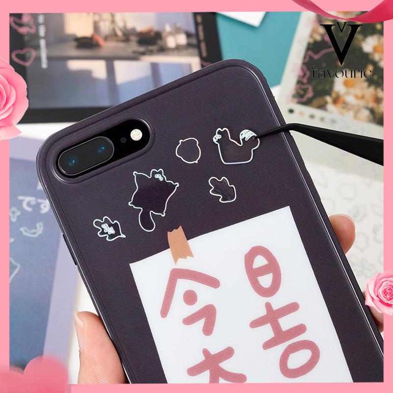 CODTransparan berkedip laser ray stiker DIY foto album tangan akun bahan dekorasi stiker pvc-FA