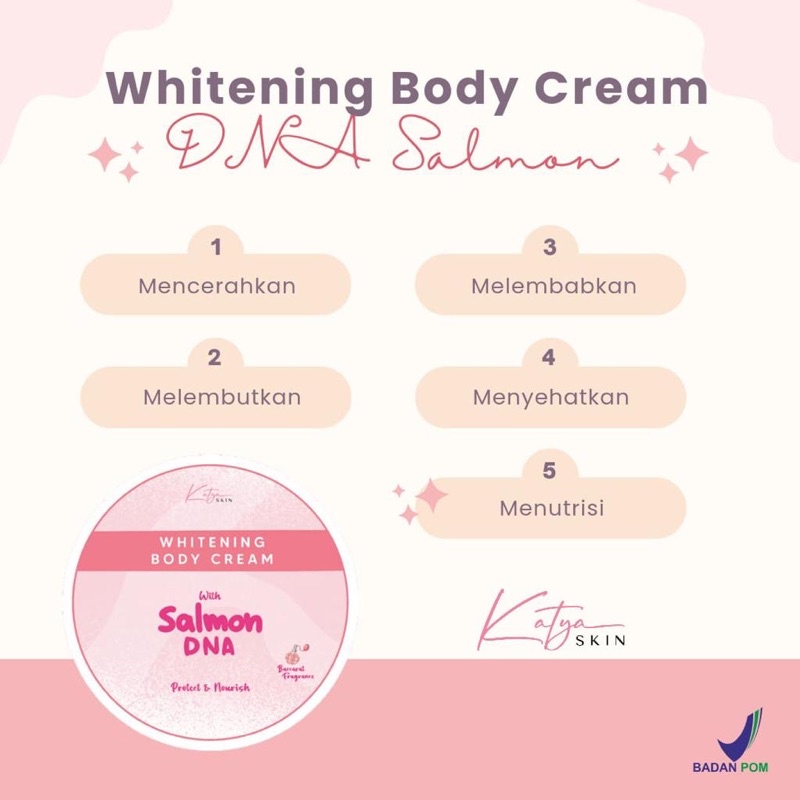 Whitening Body Cream with DNA SALMON