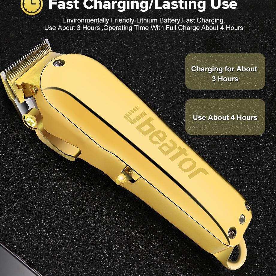 Buruan Dapetin--Ubeator Gold Professional Hair Clipper Beard Trimmer For Men