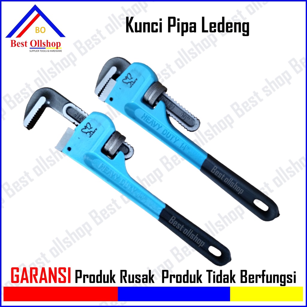 Kunci Pipa 12&quot; inch ~ 18&quot; inch / Adjustable Pipe Wrench / Kunci Pipa Ledeng Heavyduty 14 Inch