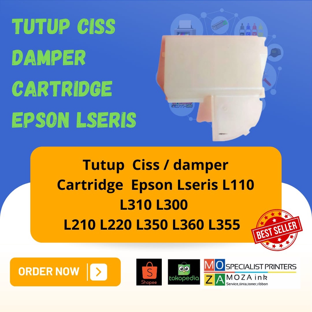 cover tutup ciss Epson L110 L300 L310 L350 L210 L360 L210 L300 / Adaptor cover epson L series
