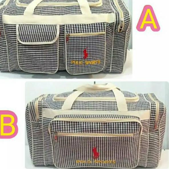Dijamin Original Tas Travel Bag Jumbo Polo Tas Pria Tas Wanita Tas Pakaian Tas Pulang Kampung Serbag