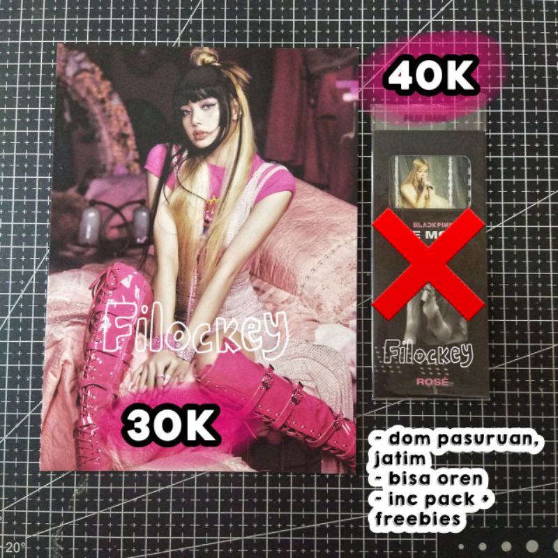 Postcard Lisa CGV Film Mark Rosé Blackpink