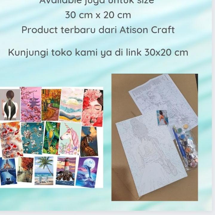 

❂ NBVE8 mini paint by number kit ready jakarta painting by numbers 20x20 cm mix picture 60 ❂Dijual