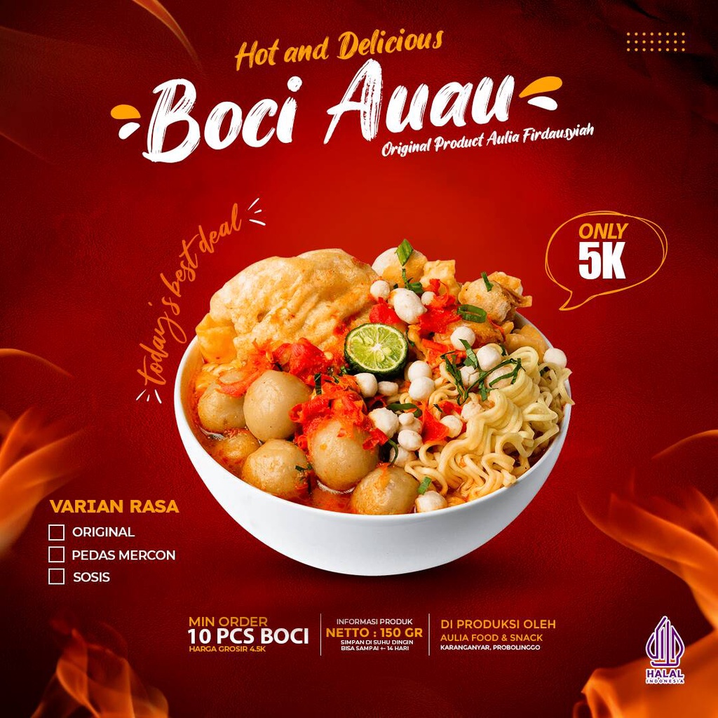 

Baso Aci Boci Auau Homemade Murah Paket Lengkap