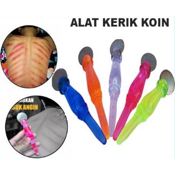 Alat Kerokan Koin Logam &amp; Totok 2in1 / Kerikan Masuk Angin Kerik Pijat Kerok Kesehatan Badan Punggung [MF]