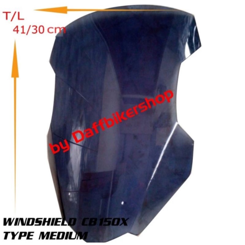 AKSESORIS VARIASI WINDSHIELD VISOR HONDA CB150X TYPE MEDIUM