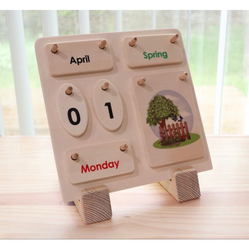 

Wooden Calendar | English Calendar | Kalender Kayu