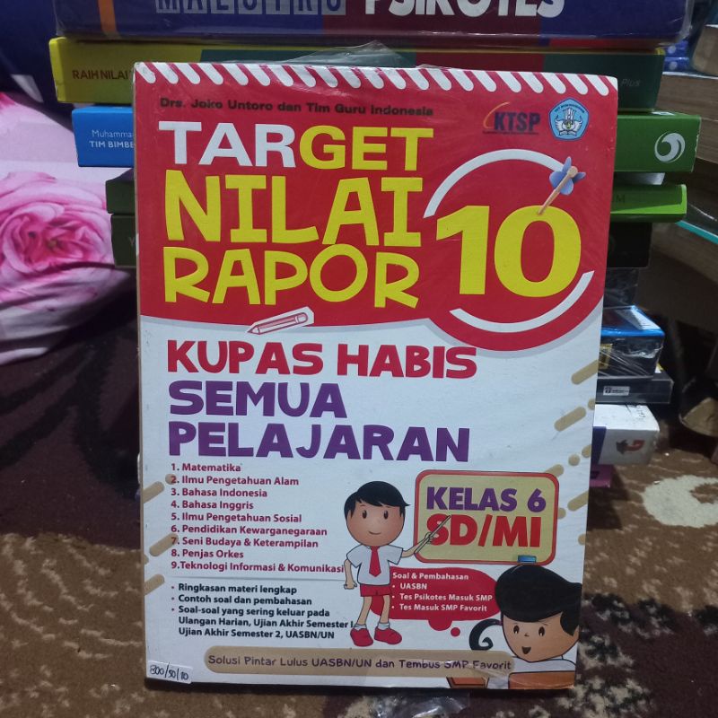 bekas TARGET NOLAI RAPOR 10 SD KELAS 6 KTSP