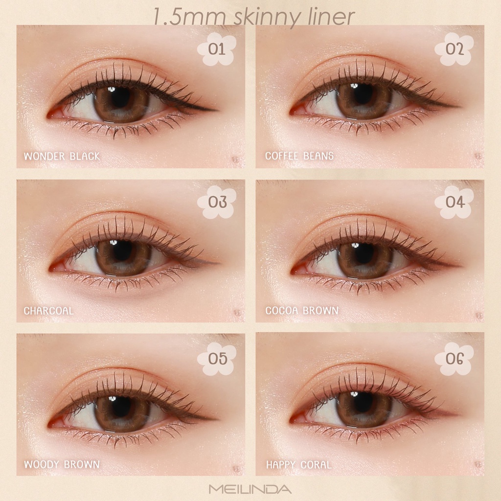 [TERMURAH] MEILINDA 1.5MM Skinny Liner | Eyeliner MC3120 | Browit.id