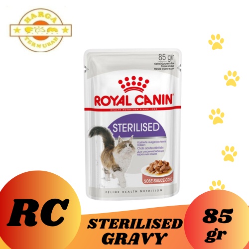 Royal Canin Sterilised In Gravy Makanan Kucing Dewasa Wet 85gr