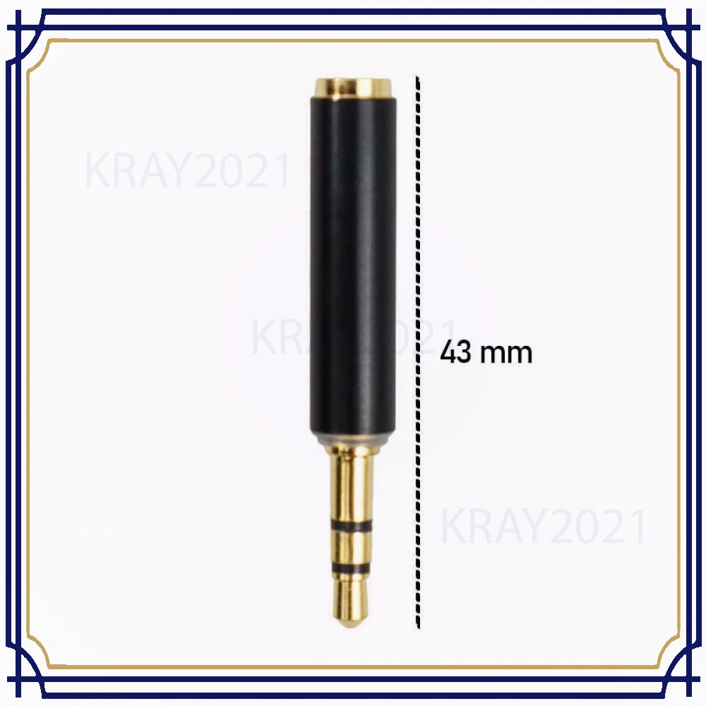Konverter Audio AUX 3.5mm 4 Pole to 3 Pole Male to Female -CB013