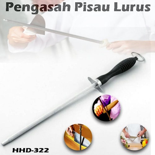Pengasah Pisau Asahan Kristal pisau Panjang pengasah stick koki
