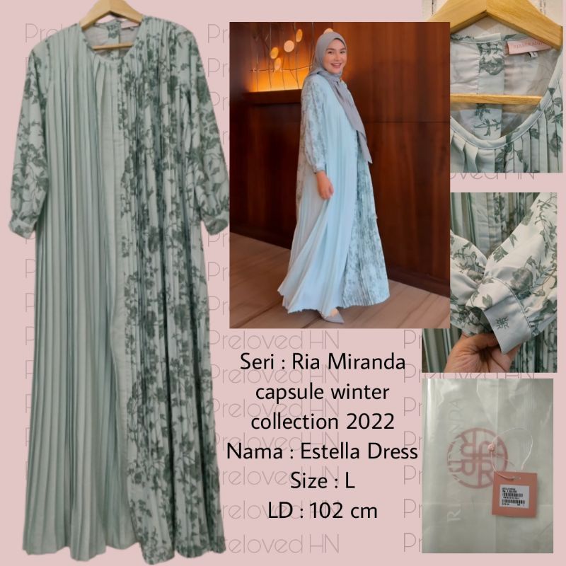 PRELOVED LIKE NEW RIA MIRANDA ESTELLA DRESS FROM CAPSULE WINTER COLLECTION 2022 IP I PRELOVED RIAMIR