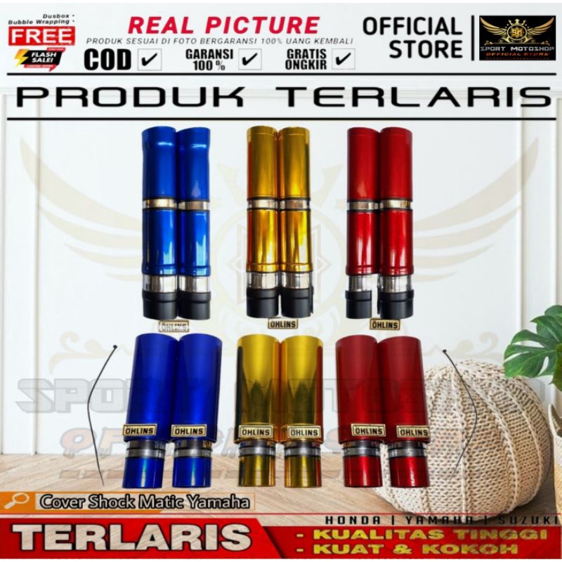 Cover Shock Sok Depan Belakang Variasi Part Matic Yamaha | Mio Sporty | Mio M3 125 | Mio Smile | Mio