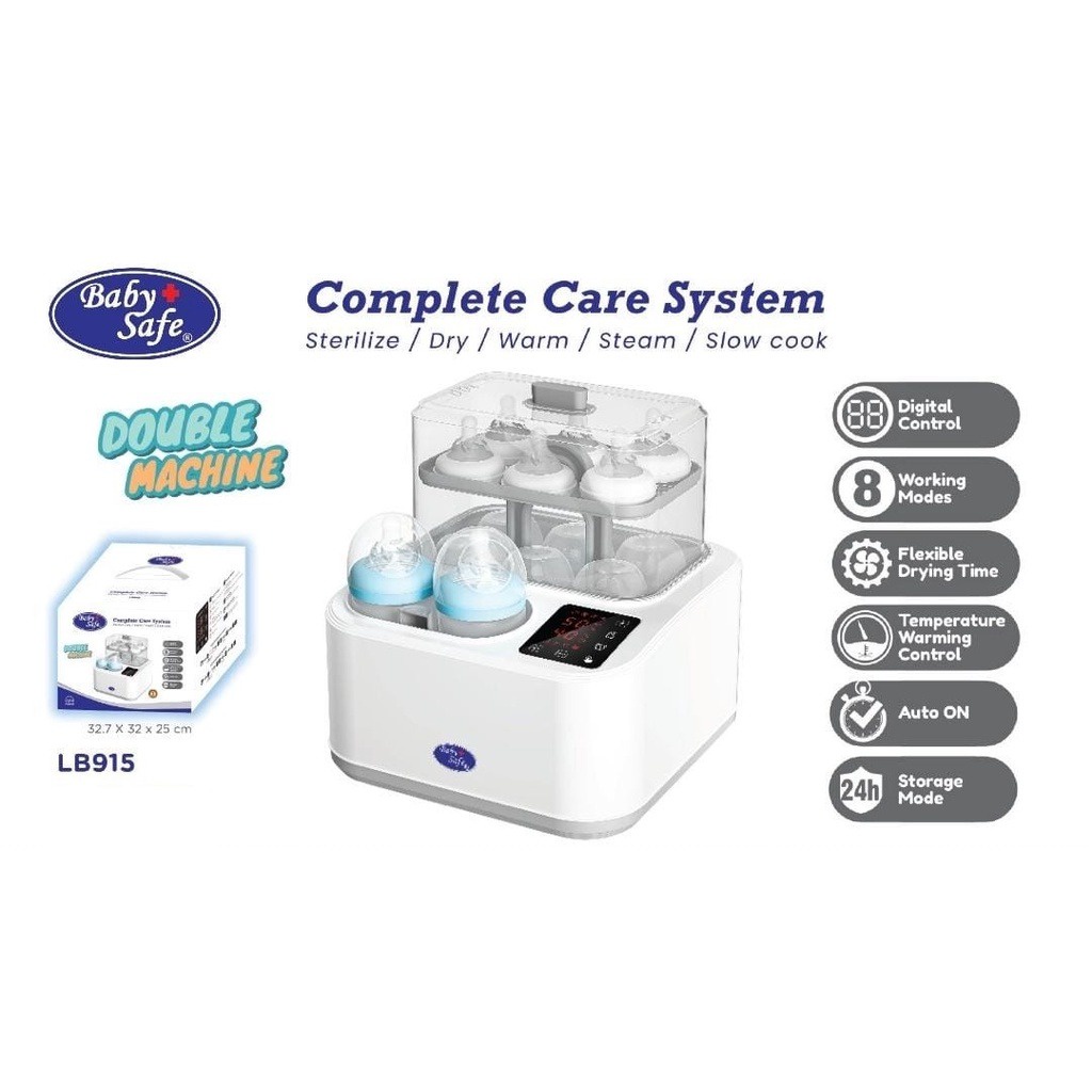 Baby Safe LB915 Complete Care System Sterilizer Cooker Steam Dry