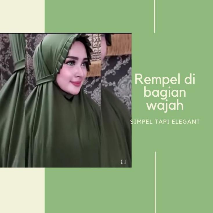 Mukenah Mukena Polos Jumbo Bahan Kaos Jersey Adem  ◦ AFA.21De22ᵀ