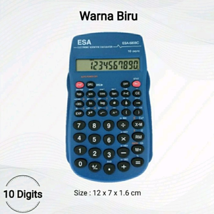 

OBRAL Kalkulator Warna Scientific Calculator Murah Tahan Lama Esa 5808