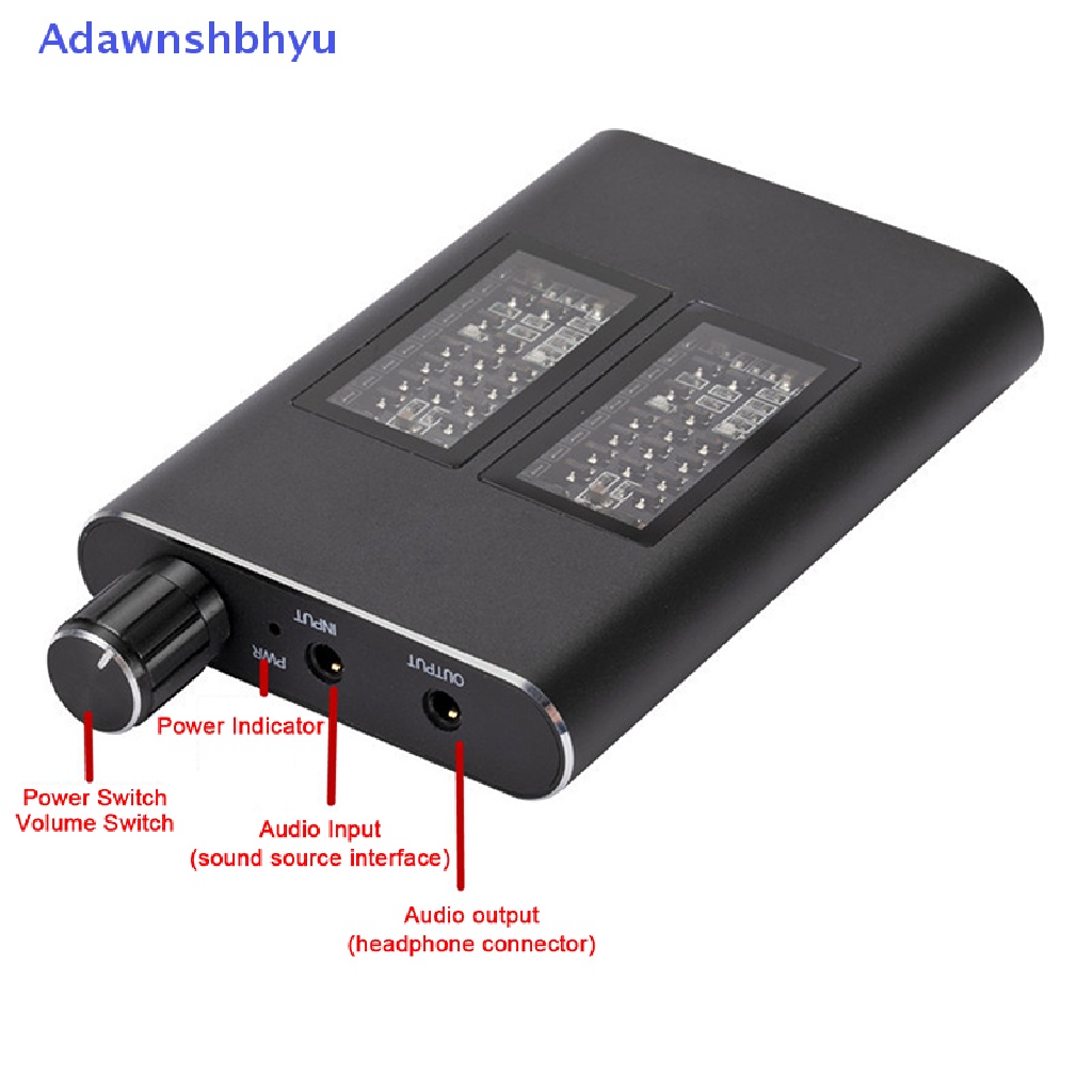 Adhyu 3.5mm Portable Headphone Amplifier HiFi Adjustable Subwoofer Headset Amplifier ID