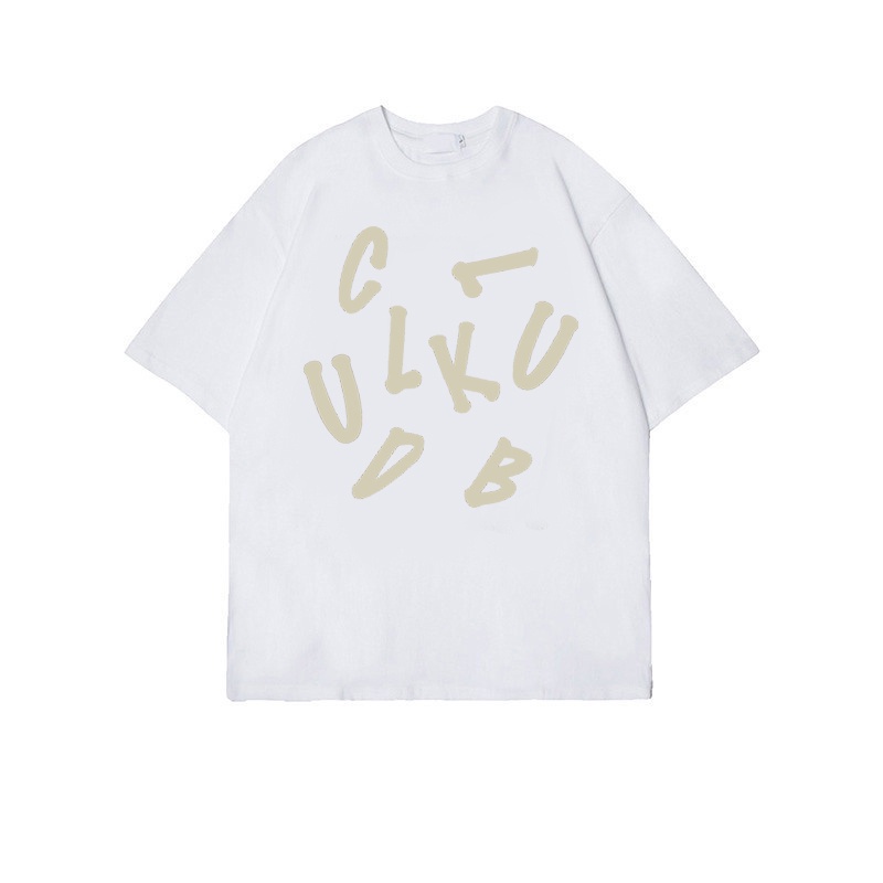 Baju Kaus Oversize Wanita Vintage Lengan pPendek Letter graphic print T-shirt Import Basic Kekinian Kaos Toffe