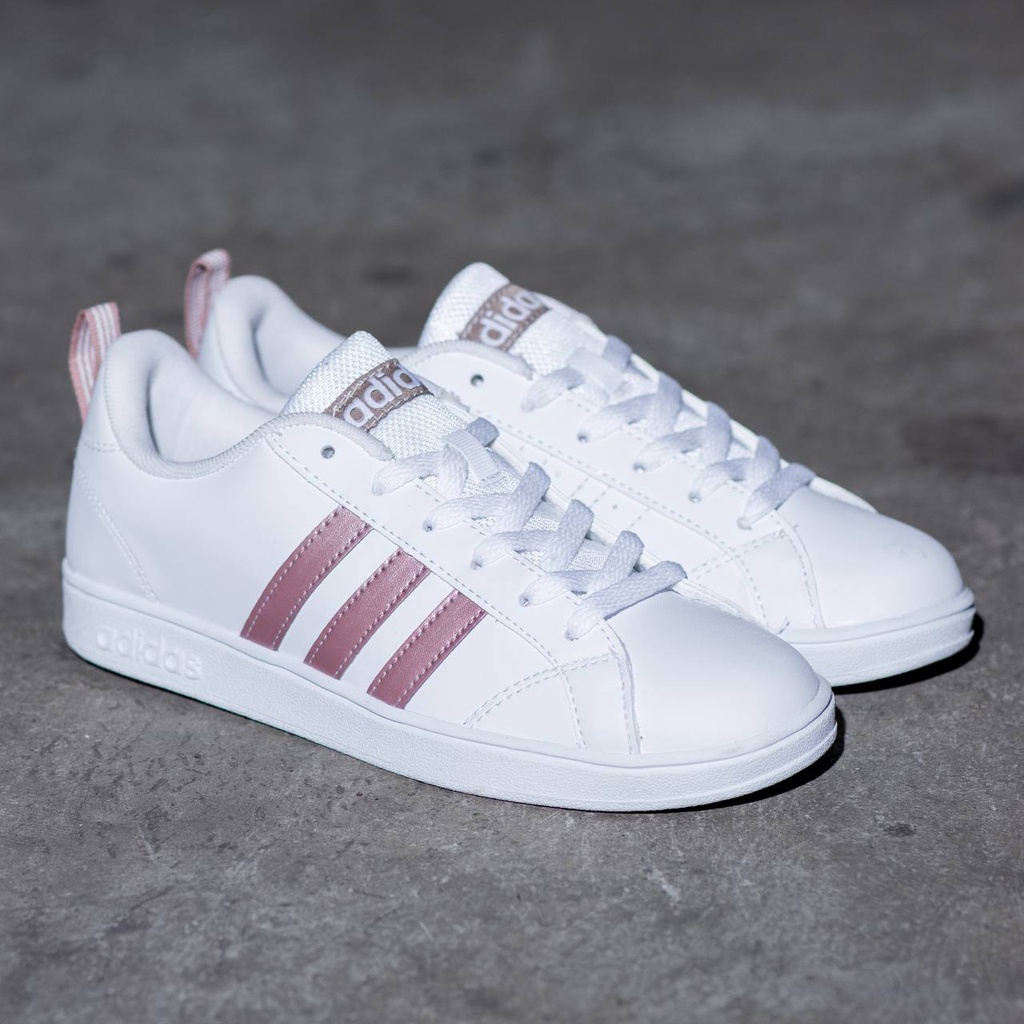 adidas neo advantage white rose gold