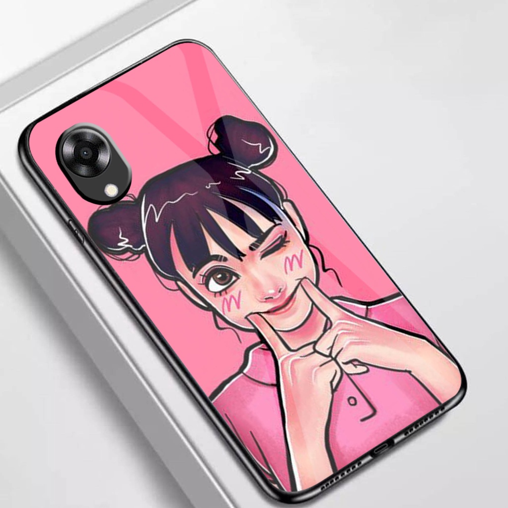 (J14) Softcase Oppo A17k - Softcase Kaca Oppo A17k - Case Aesthetic Oppo A17k - Case keren Oppo A17k - Case cantik Oppo A17k - Softcase keren hp Oppo A17k