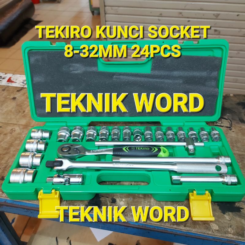 KUNCI SOK SET TEKIRO 8-32MM 24PCS / KUNCI SET TEKIRO 8-32MM 24PCS KUNCI SOK