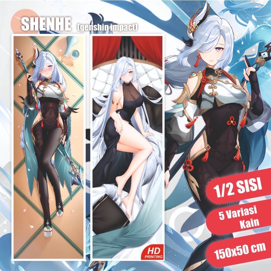 Dakimakura Shenhe Genshin Impact 150x50 cm (Cover Only)