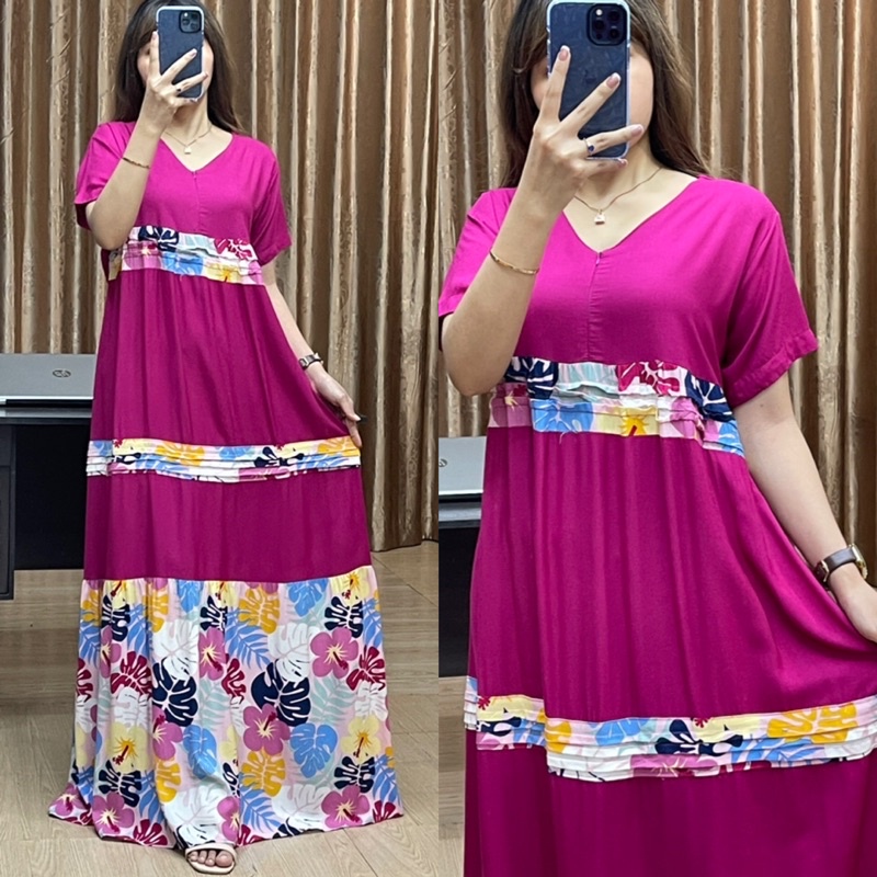 Daster Arab NONI CANTIKA Long Dress Homey Rayon super