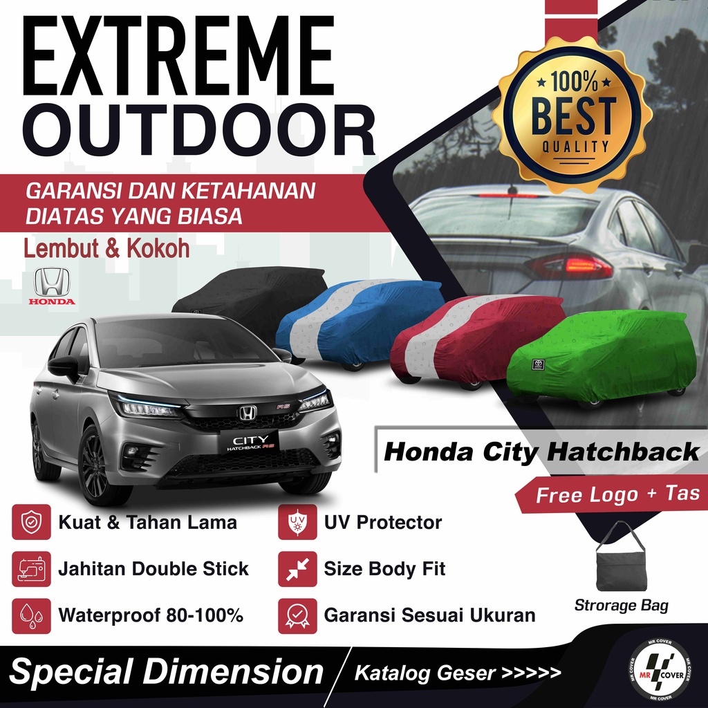 Body Cover Cover Mobil Sarung Mobil Honda City Hatchback