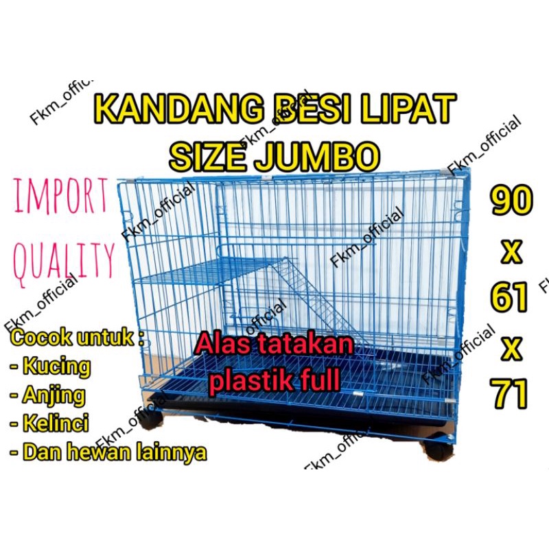 Kandang Kucing/Anjing/kelinci  90x60x70