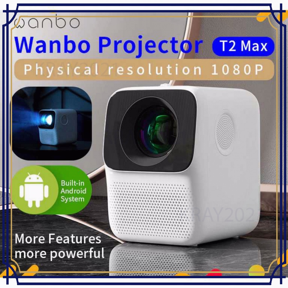 T2 Max Proyektor Mini Home Projector Android 1080P 5000 Lumens -CB283