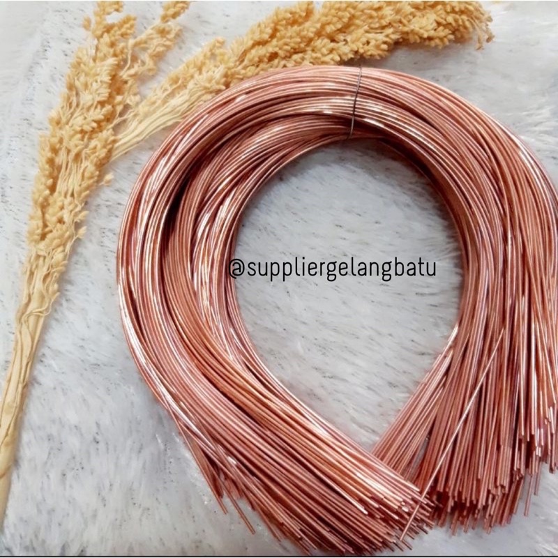 aksesoris rambut bando besi / bandana tembaga polos harga per 10pcs