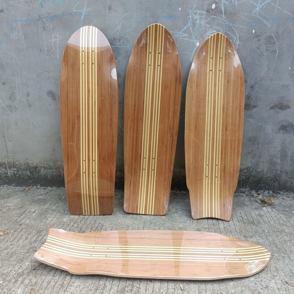 Papan Surfing Bambu Darat Profesional 32/33inch Deep Foot Socket Surfing