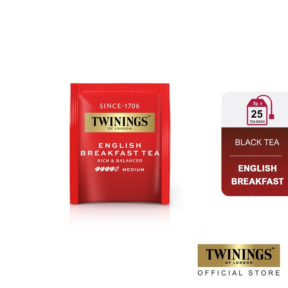

(PROMO IKZ36) Twinings Teh Hitam Celup English Breakfast Tea 25x2gr ✹