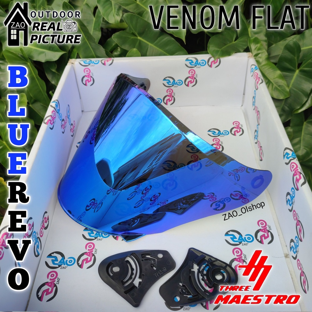 Kaca Helm KYT GALAXI Visor Helmet FLAT venom open kyt galaxy flat R flatr tm2