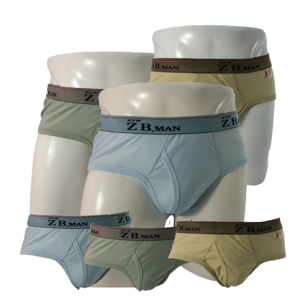 3 Pcs Celana Dalam Pria ZB Man Karet Boxer &amp; Kerut | CD Zbman Cd Pria Dewasa | Sempak Pria | Cd Jumbo | Celana Dalam Dewasa