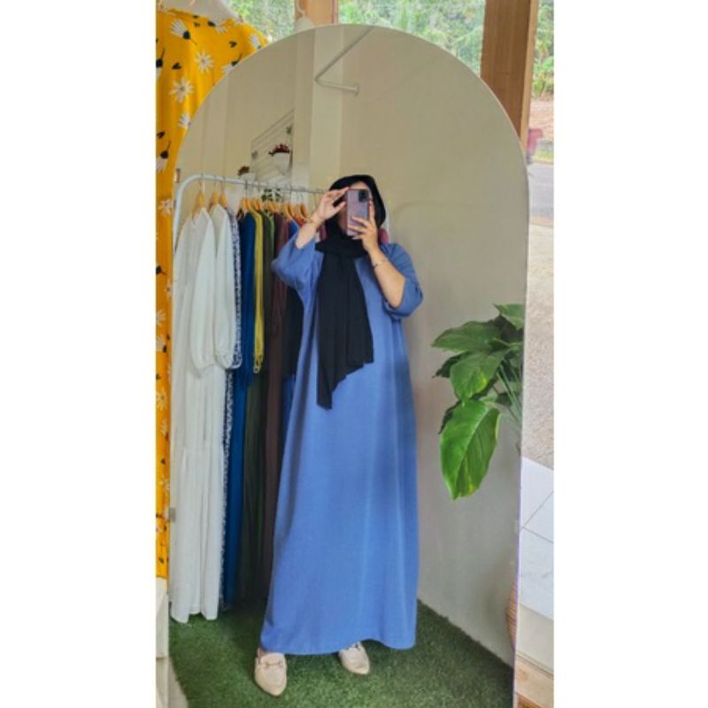 Long Daily basic tunik midi oversize