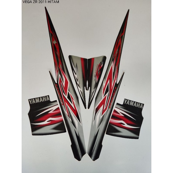 STRIPING ORI YAMAHA VEGA ZR TH 2011) Hitam