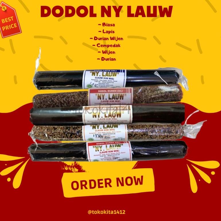 

11.11 BRANDS FESTIVAL Dodol Ny Lauw (Lauw Kim Wie) Halal Tradisional Asli Khas Tangerang Betawi 200 gr