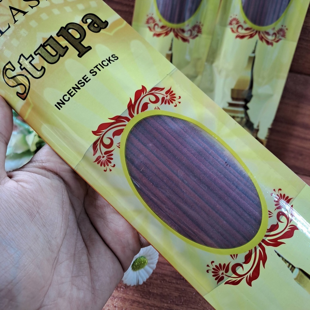 Hio Dupa Wangi Aromaterapi Stupa Isi 50 Stik Merah Nyala 1.5 Jam Super