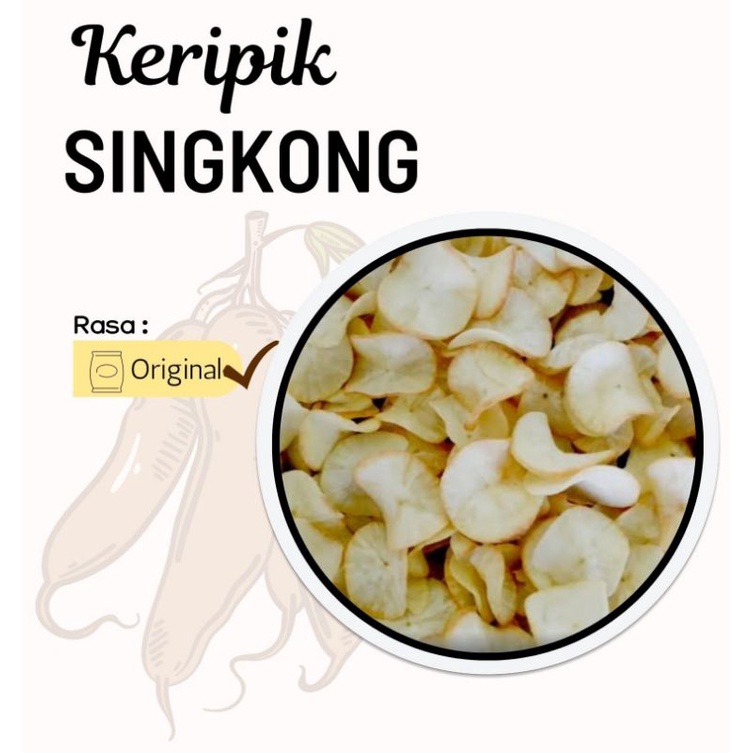 

JUAL MAKANAN RINGAN KRIPIK SINGKONG RASA ORIGINAL 1KG READY STOCK