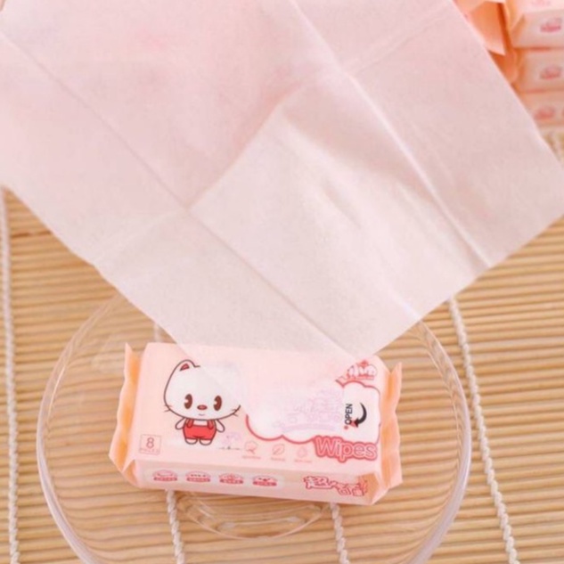 Tisu Basah Mini / Tissue Basah / Tissue Basah Mini ( Satuan ) Tissue Basah Travel 1 Pcs / Tissue Basah Lucu Mini Ecer