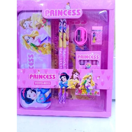 

New-V49T» Kotak pensil set crayon / Alat tulis sekolah / stationary set / ATK karakter / pony /Spiderman / princess / minion premium