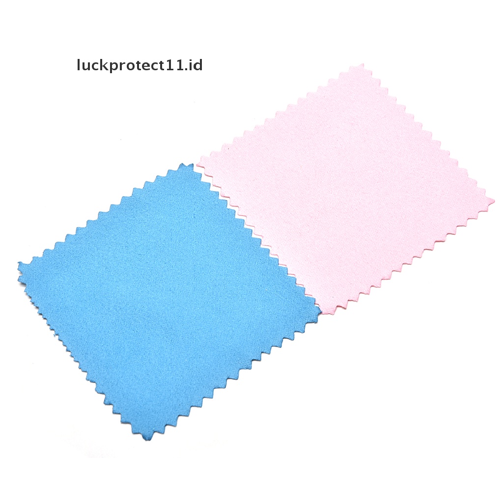 /Fashion Hot// Fashion// 10x New Jewelry Polishing Cloth Cleaning Untuk Plaum Gold Dan Sterling Silver.