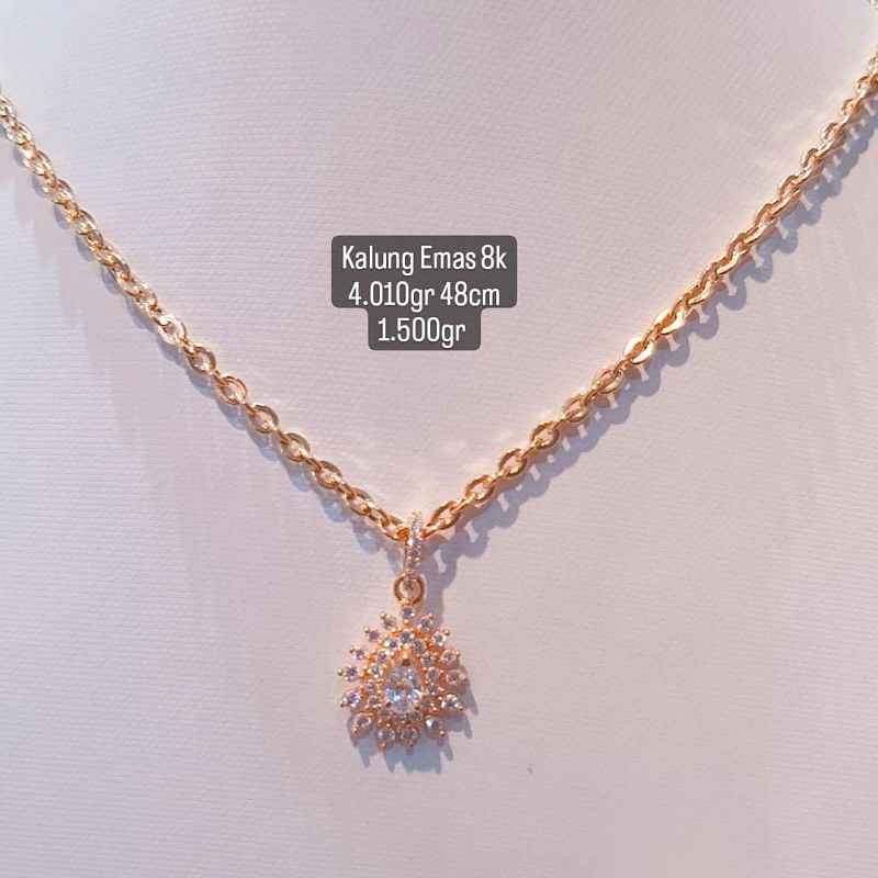 Kalung emas Jakarta kadar 375%/8k