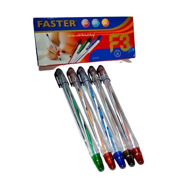 

[KODE VDIUG] (12pcs) Pulpen / Pen / Pena / Bolpen Faster F3 0.5mm